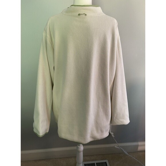 Reversible Lime Nylon/cream Fleece Plus Size 4X Jacket - Picture 8 of 10